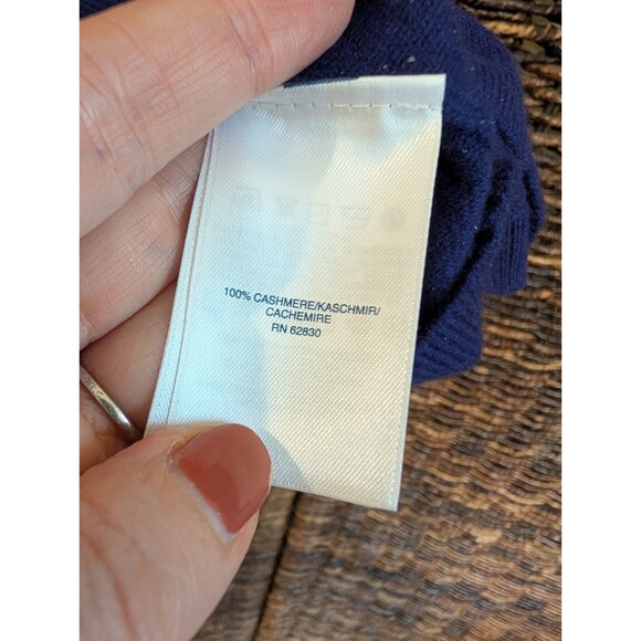 Lands' End 100% Cashmere Short Sleeve Sweater Women's Medium Purple Minimalist - Picture 8 of 9